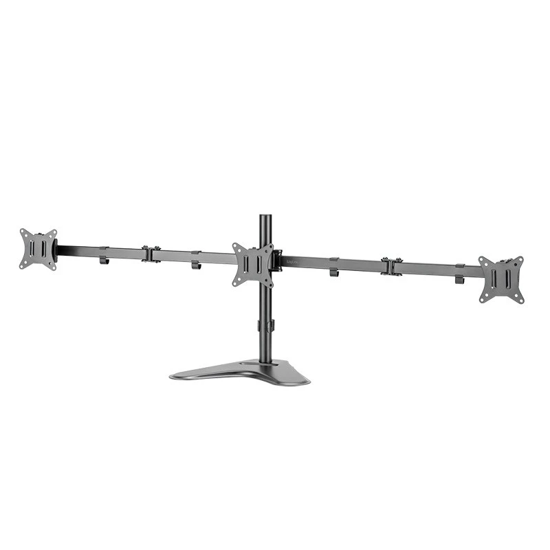LOGILINK BP0174 Triple monitor mount 17-27inch arm length each 658 mm with smartphone holder aluminum