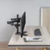LOGILINK BP0174 Triple monitor mount 17-27inch arm length each 658 mm with smartphone holder aluminum