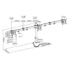 LOGILINK BP0174 Triple monitor mount 17-27inch arm length each 658 mm with smartphone holder aluminum