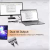 Video Cable Adapter UNITEK V1404A 0.15m USB Type-C 2 x DisplayPort