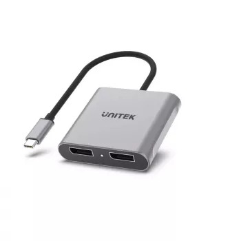 Video Cable Adapter UNITEK V1404A 0.15m USB Type-C 2 x DisplayPort