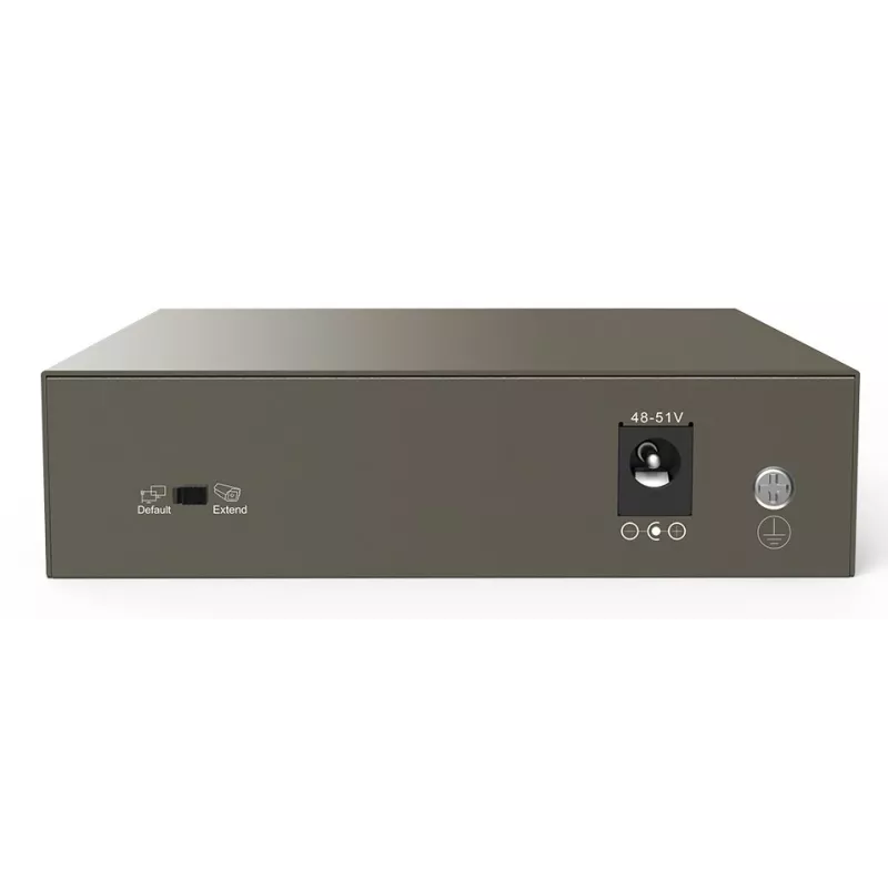 Tenda TEF1105-4-63W network switch Unmanaged Fast Ethernet (10/100) Power over Ethernet (PoE) Desktop/Wall-Mounting Grey