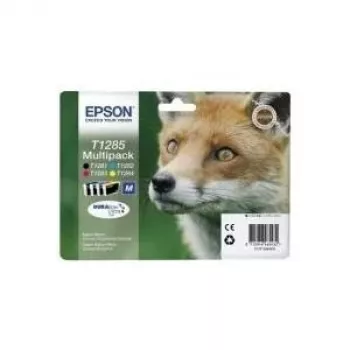 Cartridge Epson Ink C13T12854012 T1285 Black Cyan Magenta Yellow