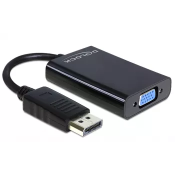 Delock Adapter Displayport male > VGA 15 pin female - DisplayPort-Adapter - DisplayPort (M)