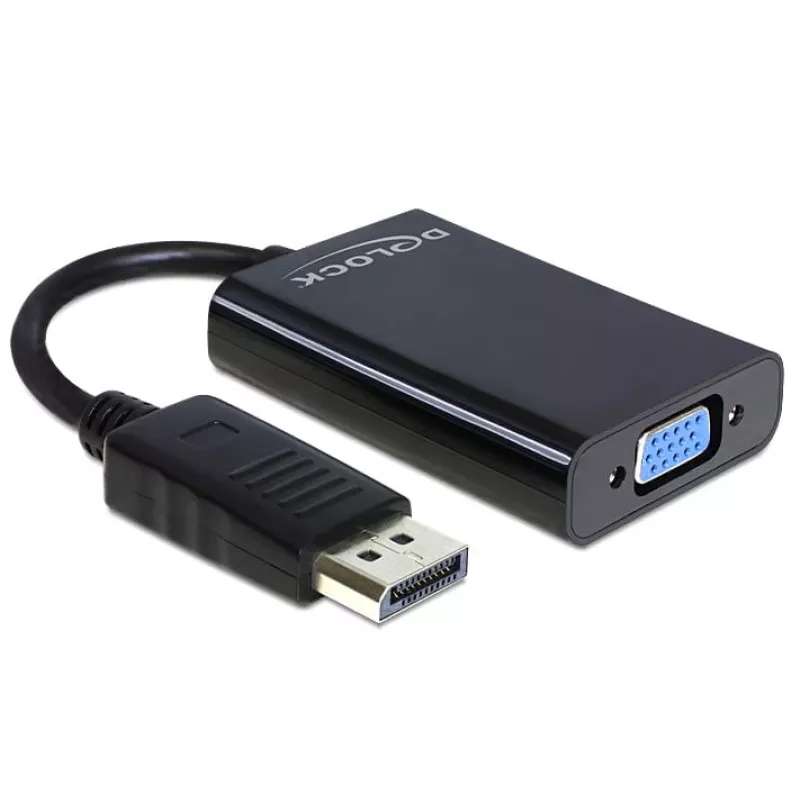 Delock Adapter Displayport male > VGA 15 pin female - DisplayPort-Adapter - DisplayPort (M)