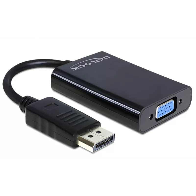 Delock Adapter Displayport male > VGA 15 pin female - DisplayPort-Adapter - DisplayPort (M)