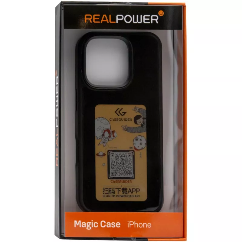 Cover RealPower 504408 for iPhone 16 Pro Max 17.5 cm Black