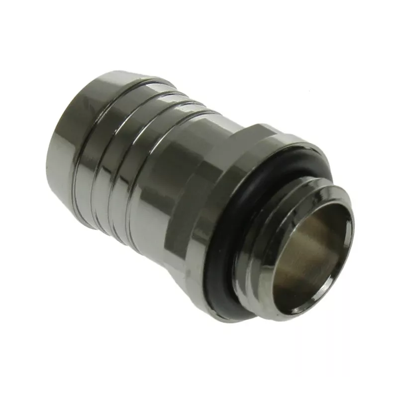 Bitspower Connector straight G1/4 inch AG to 13mm ID - black Glossy