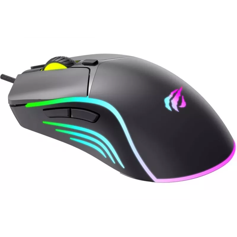 Havit MS1038 gaming mouse black Ambidextrous USB 8000 DPI 7 buttons