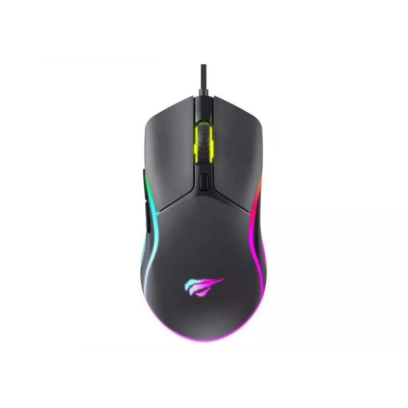 Havit MS1038 gaming mouse black Ambidextrous USB 8000 DPI 7 buttons