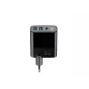 Charger HAVIT UCLE001 EU GaN three-port 30 W black — compact USB charger with 3 ports