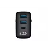 Charger HAVIT UCLE001 EU GaN three-port 30 W black — compact USB charger with 3 ports