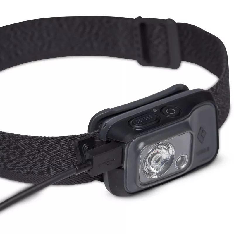Black Diamond Cosmo 350-R Graphite Headband flashlight