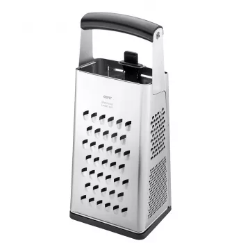 Box grater GEFU 10761 Black Silver Stainless Steel