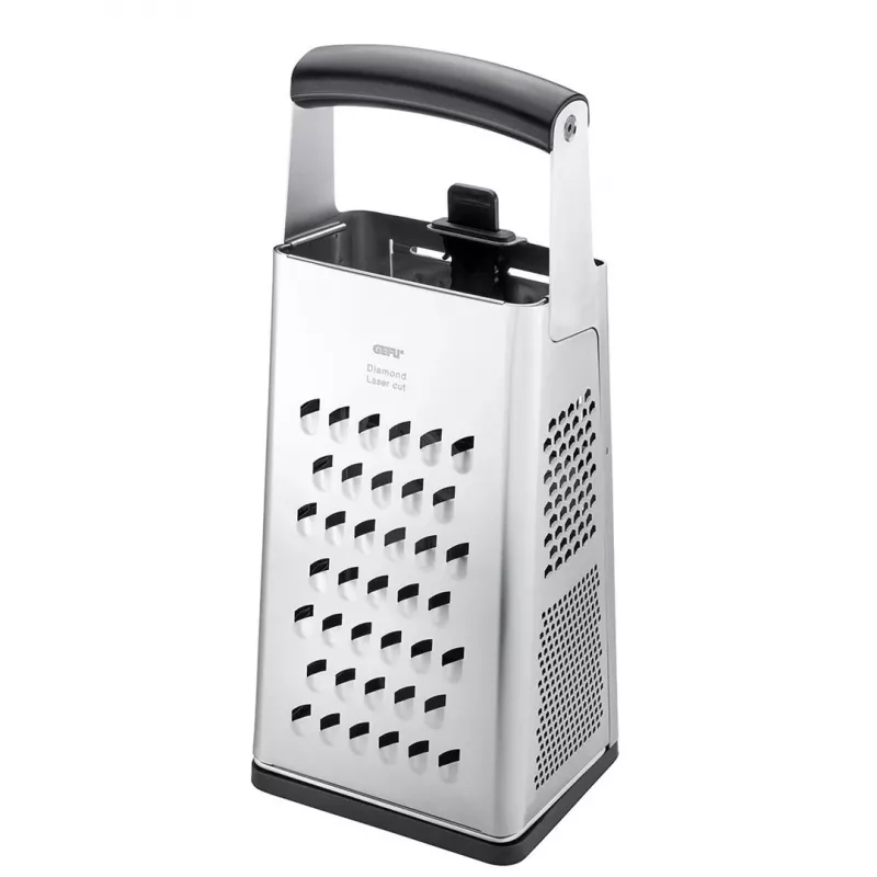 Box grater GEFU 10761 Black Silver Stainless Steel