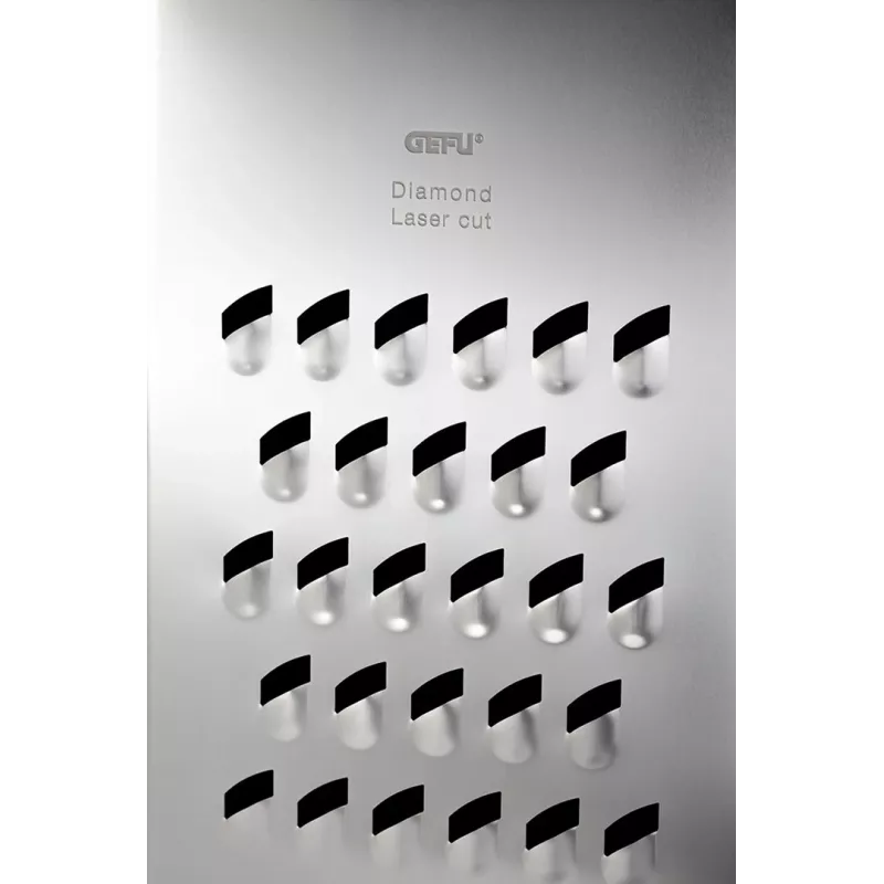 Box grater GEFU 10761 Black Silver Stainless Steel