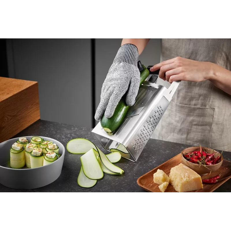 Box grater GEFU 10761 Black Silver Stainless Steel