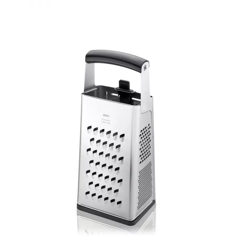 Box grater GEFU 10761 Black Silver Stainless Steel