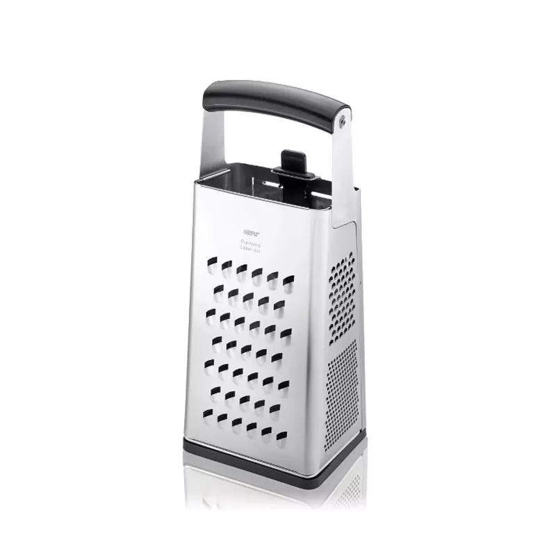 Box grater GEFU 10761 Black Silver Stainless Steel