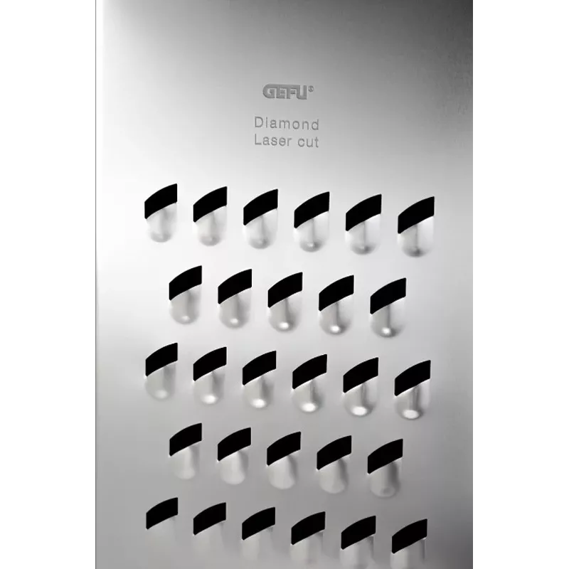 Box grater GEFU 10761 Black Silver Stainless Steel