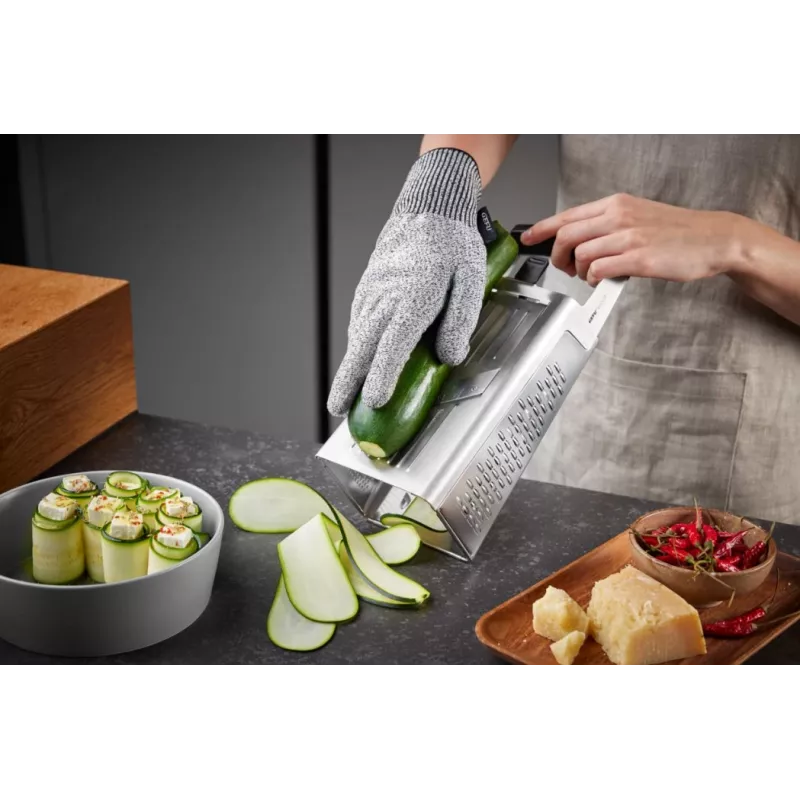 Box grater GEFU 10761 Black Silver Stainless Steel