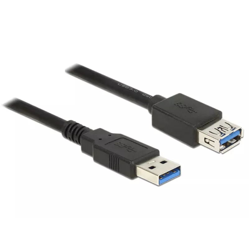USB Cable DeLOCK 85056 USB 3.2 Gen 1 2m USB A Black