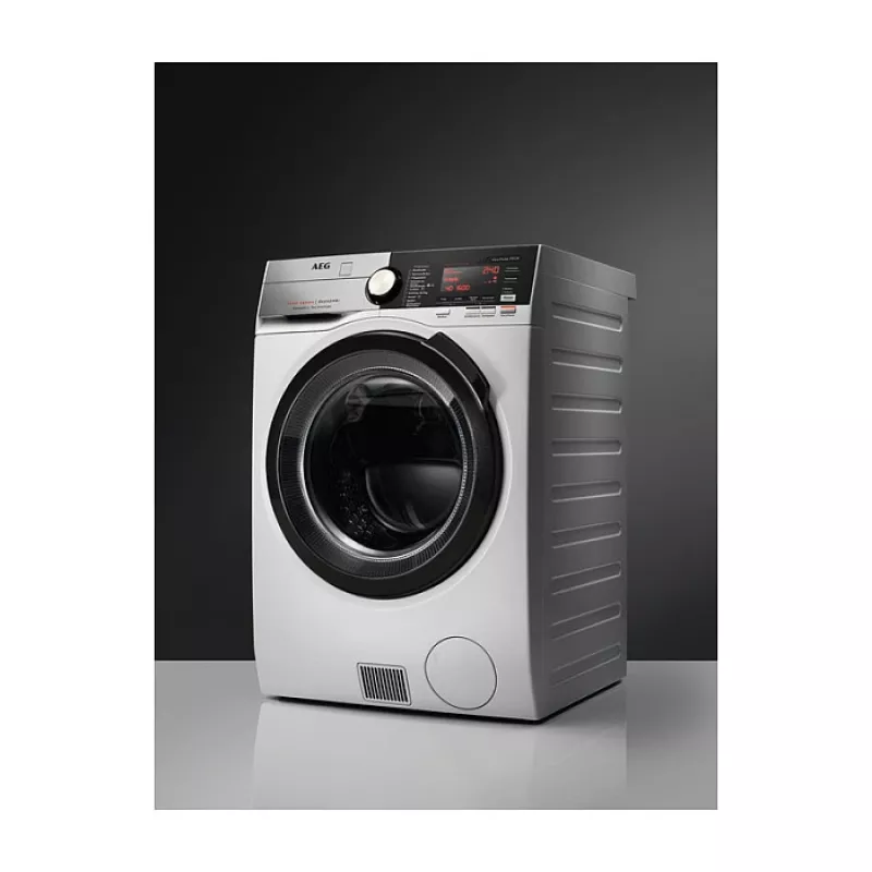 Washer dryer AEG L9WEF80690 front-load freestanding 6 kg wash & dry, 1551 RPM, heat pump, white