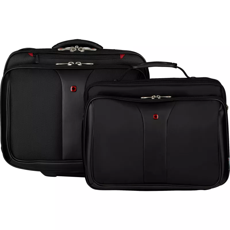 Wenger Patriot 2-Piece Business Trolley Set - Black