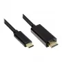 Good Connections GC-M0100 - 1 m - HDMI Type A (Standard) - USB Type-C - Male - Male - straight