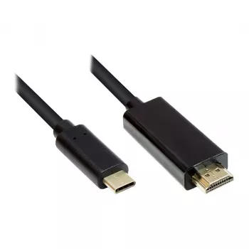 Good Connections GC-M0102 - 3 m - HDMI Type A (Standard) - USB Type-C - Male - Male - straight
