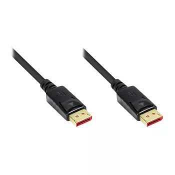 Connection Cable DisplayPort 1.4, 8K / UHD-2 @60Hz, Gold-Plated Contacts, CU, black, 5m, Good Connections® (4814-050S)