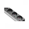 Power Strip 48,30cm (19), 1HE, grounded plug to 8x Grounded Plug-Socket, ÜSS, Switch, aluminium profile, Good Connections® (GC-N0087)