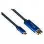 Alcasa 4812-CSF015B 1.5m Adapter Cable USB-C - 1,5 m - USB Type-C - DisplayPort - Male - Male - straight (4812-CSF015B)