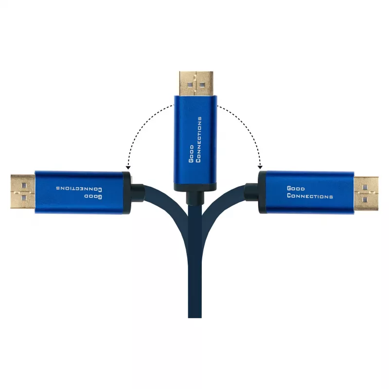 Alcasa 4812-CSF020B 2m Adapter Cable USB-C - 2 m - USB Type-C - DisplayPort - Male - Male - straight (4812-CSF020B)