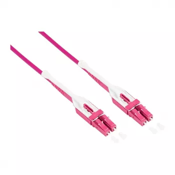 Patch Cable LWL Duplex OM4 (Multimode, 50/125) LC/LC, UNIBOOT, LSZH, reversible polarity, Entriegelungslasche, 10m, Good Connections® (LW-U810LC4)