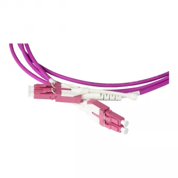 Patch Cable LWL Duplex OM4 (Multimode, 50/125) LC/LC, UNIBOOT, LSZH, reversible polarity, Entriegelungslasche, 10m, Good Connections® (LW-U810LC4)