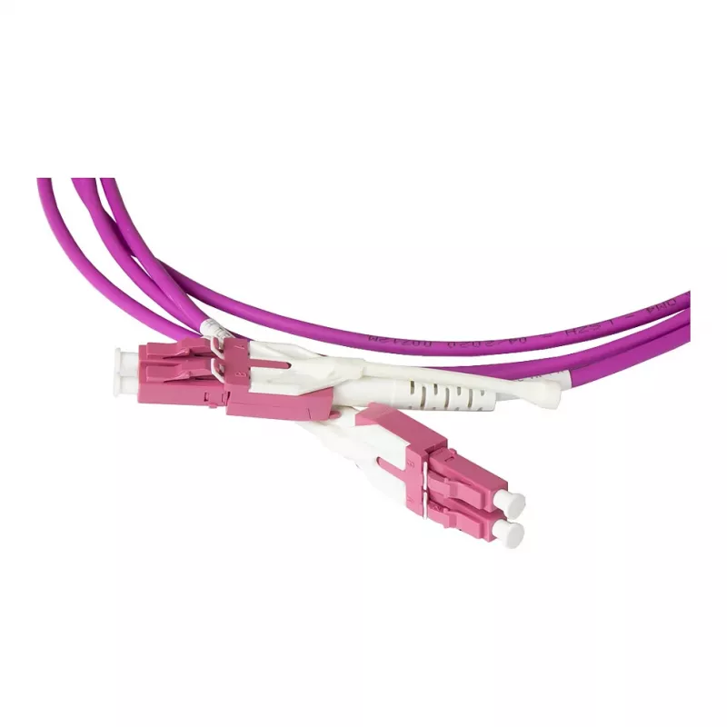 Patch Cable LWL Duplex OM4 (Multimode, 50/125) LC/LC, UNIBOOT, LSZH, reversible polarity, Entriegelungslasche, 10m, Good Connections® (LW-U810LC4)