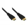 High-Speed-HDMI®-Kabel mit Ethernet, 4K*2K, 24K vergoldete Stecker und Kupferkontakte inkl. Verriegelungsschutz, OFC, schwarz, 10m, Good Connections (