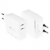 Good Connections GC USB-Fast Charger 140W GaN-Technologie, 2x USB-C, PD 3.1, QC 5.0, PPS White -• USB-Fast Charger 140W• for Smartphones