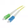 Synergy 21 LWL-1-Faser-Patchk. 1.0mtr.SC-SC(APC) - 9/125u - OS2 - G657A2 - AD=2mm - flexible Knickschutztülle (S215731)