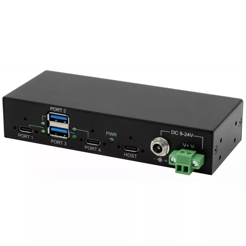 EXSYS EX-11295HMS USB 3.2 Gen 2 Hub Type-B 10000 Mbit/s Black