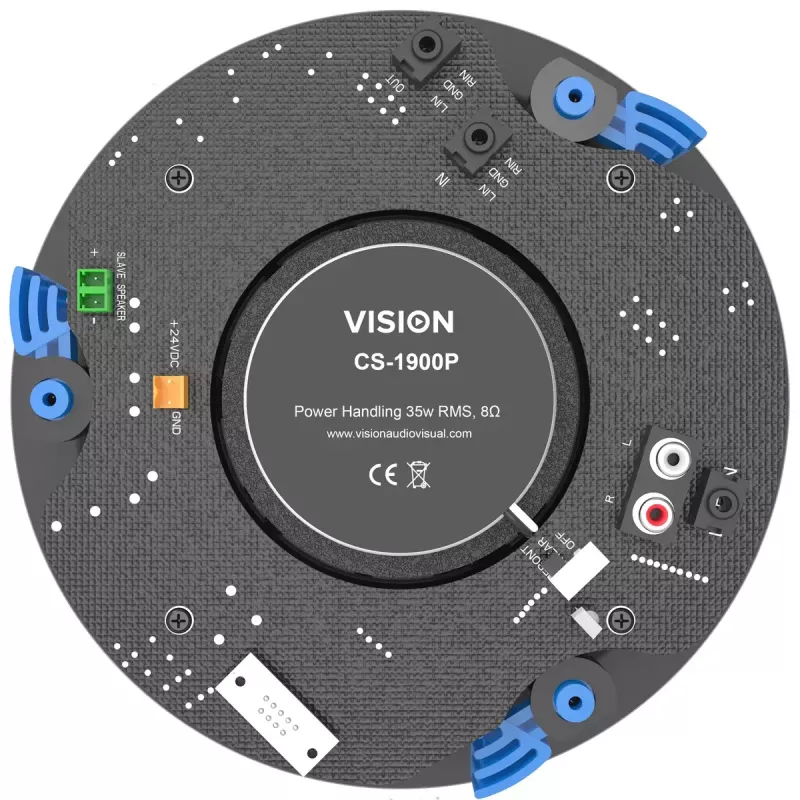 Vision CS-1900P Wireless Bluetooth Speaker, 2-way Coaxial, 35 W, White