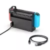 Docking station UNITEK G1002D for Nintendo Switch Wired Black