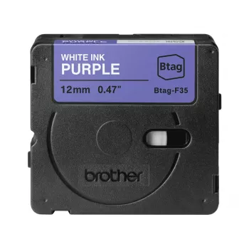 Label-making tape Brother BTAG-F35 White on purple 1.2 cm 4 m