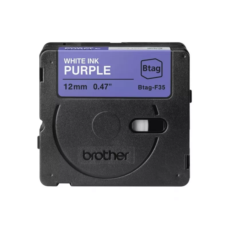 Label-making tape Brother BTAG-F35 White on purple 1.2 cm 4 m