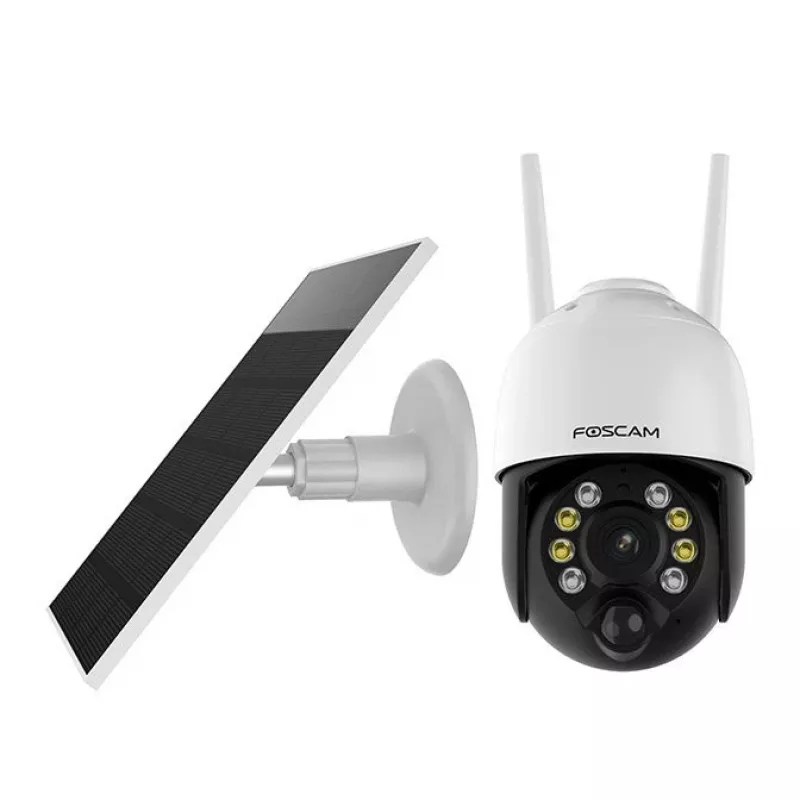 IP security camera Foscam B4 Dome 4 MP (2560×1440), Wi‑Fi 2.4 GHz, IP65, Solar + Battery 5000 mAh, 355° pan, 90° tilt