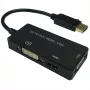 12993153, 0.1 m, DisplayPort, VGA D-Sub + HDMI + DVI, Male, Female, Straight