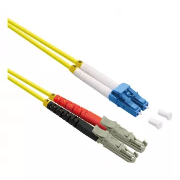 ROLINE fiber optic cable duplex 9/125um OS2 - LSH APC / LC UPC - LSOH - yellow - 0.5 m