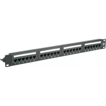 Patch Panel - Rack mountable - CAT 6a - UTP - RJ-45 X 24 - Black - 48.3 cm (1 inch)