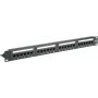 Patch Panel - Rack mountable - CAT 6a - UTP - RJ-45 X 24 - Black - 48.3 cm (1 inch)